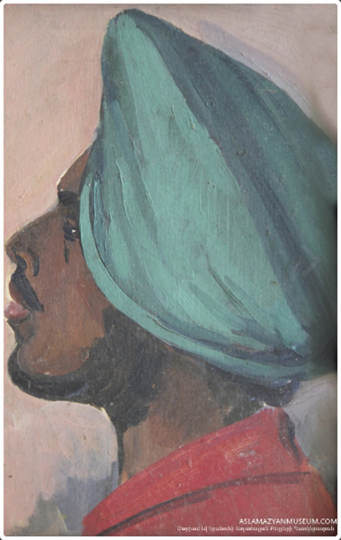 The portrait of sikkha, 1970 - Мариам Асламазян