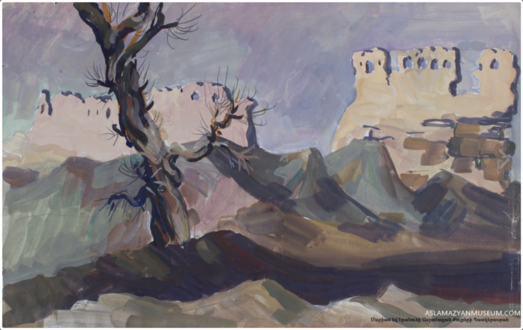 The city walls of Old Bukhara, 1967 - Мариам Асламазян