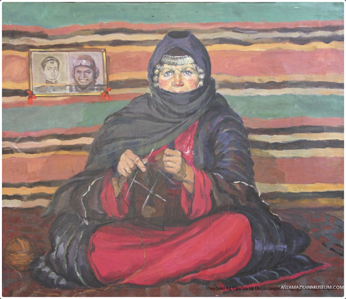 She waits for her sons, 1960 - Мариам Асламазян