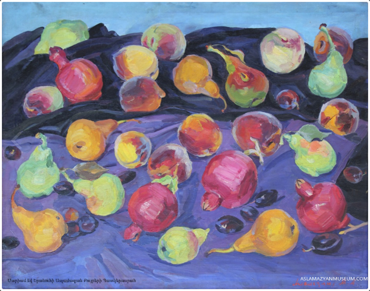 Armenian fruits, 1957 - Mariam Aslamazian