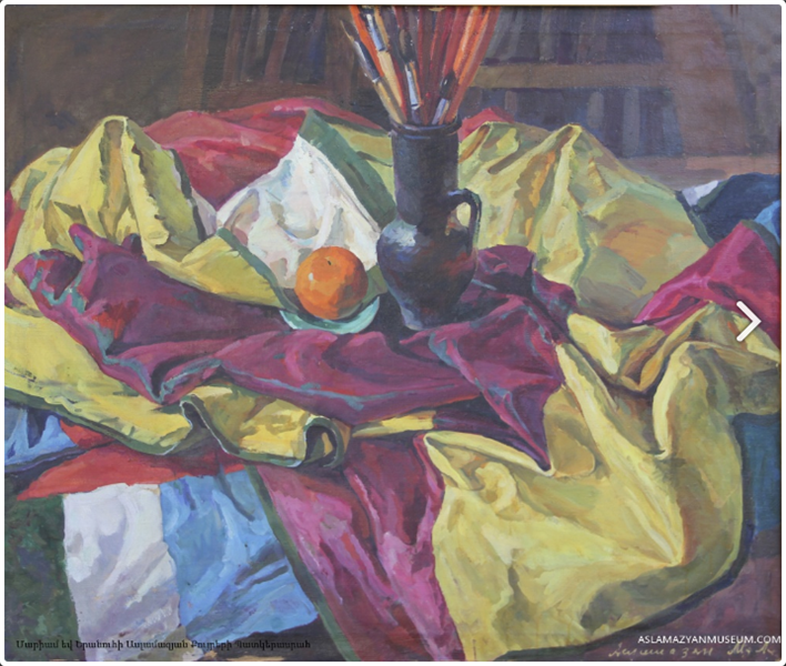 Still-life with pating brushes, 1953 - Асламазян Маріам Аршаківна