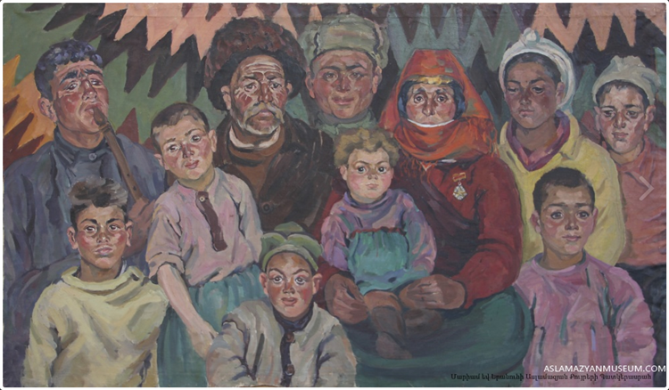 Etude: "hero's mother", 1947 - Асламазян Маріам Аршаківна