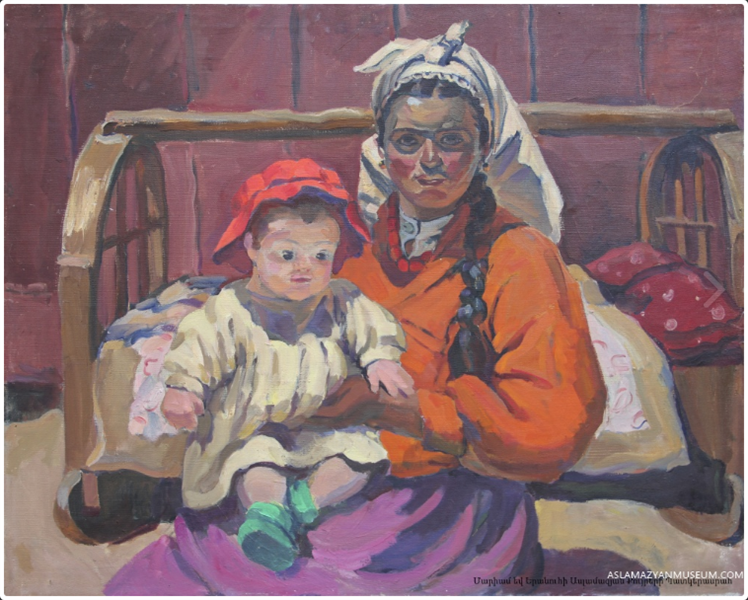 The jealous mother, 1947 - Асламазян Маріам Аршаківна