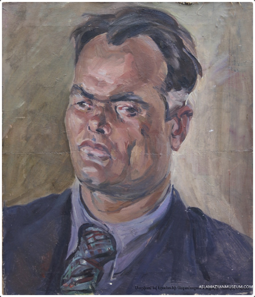 The portrait of N. Zaryan, 1946 - Асламазян Маріам Аршаківна
