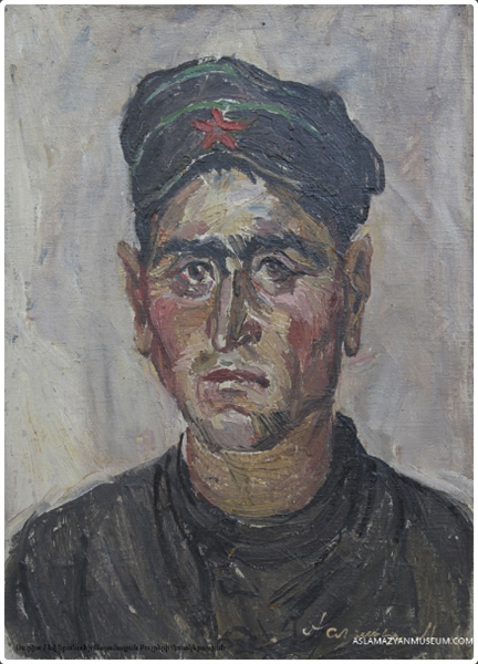 The portrait of switchman, 1935 - Мариам Асламазян