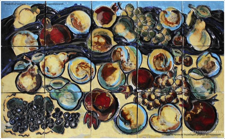 Decorative panel "Armenian fruits", 1985 - Мариам Асламазян