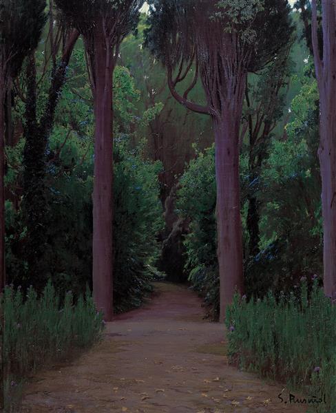 Path in a Park, 1920 - 1925 - Сантьяго Русіньйоль