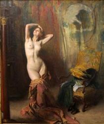 In front of the Psyche - Émile Friant