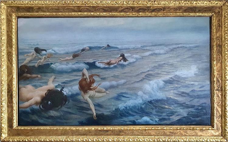 Ondines, the sea, 1899 - Ettore Tito
