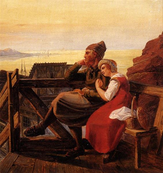 A precious moment, 1855 - Рудольф Иордан