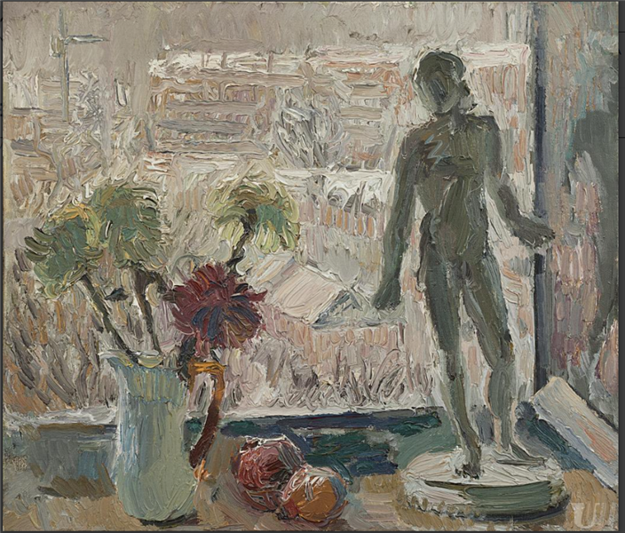 Still life with a sculpture of Antinous, 1979 - Михаил Исакович Вайнштейн