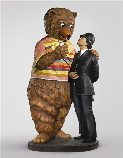 Bear and Policeman, 1988 - Джефф Кунс