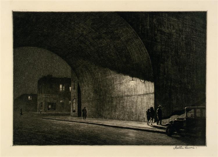 Arch Midnight, 1930 - Martin Lewis