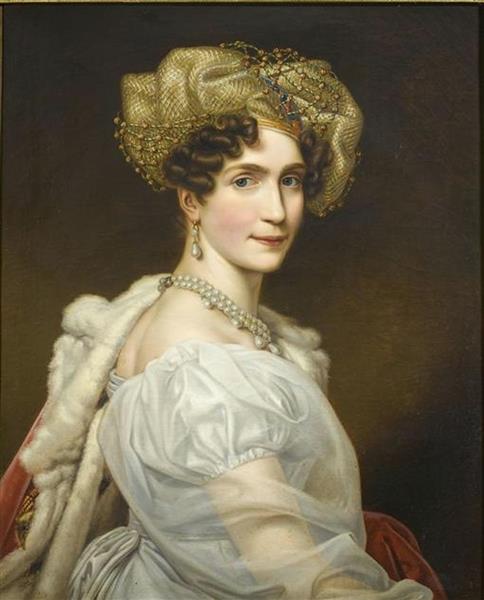 Auguste-Amélie de Bavière Stieler, c.1820 - Йозеф Карл Штилер