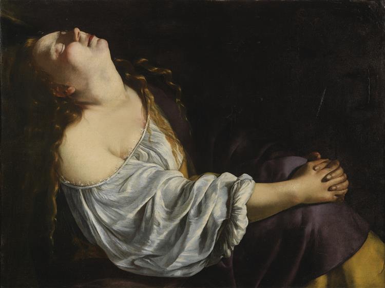 Mary Magdalene in Ecstasy, 1613 - 1620 - 阿尔泰米西娅·真蒂莱斯基