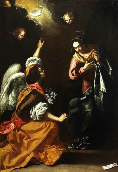 Annunciation, 1630 - Артемизия Джентилески