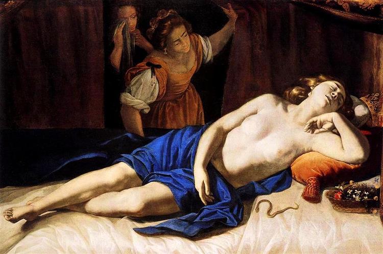 Cleopatra, 1633 - 1635 - Artemisia Gentileschi