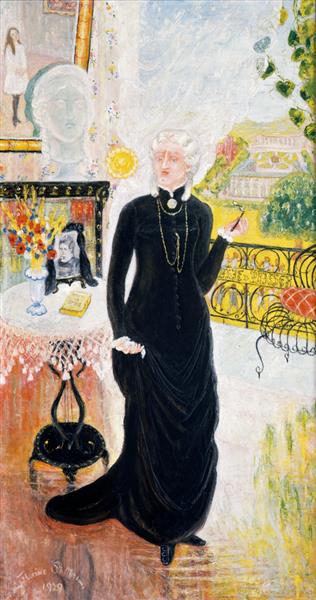 Portrait of My Teacher, Fräulein Sophie Von Prieser, 1929 - Florine Stettheimer