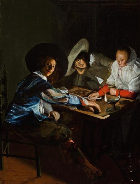 A Game of Tric Trac, c.1631 - Judith Leyster