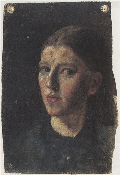 Anna Ancher, Self Portrait, c.1877 - c.1878 - Анна Анкер