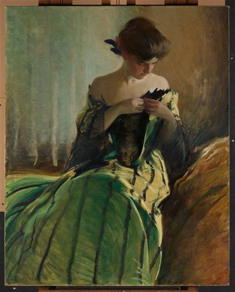 Study in Black and Green, 1906 - Джон Уайт Александер