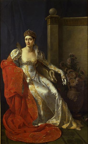 Portrait of Elisa Bonaparte, Grand Duchess of Tuscany, 1805 - Мари-Гийемин Бенуа