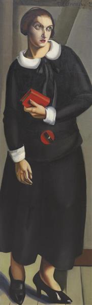 Woman in Black Dress, 1923 - Тамара Лемпицька