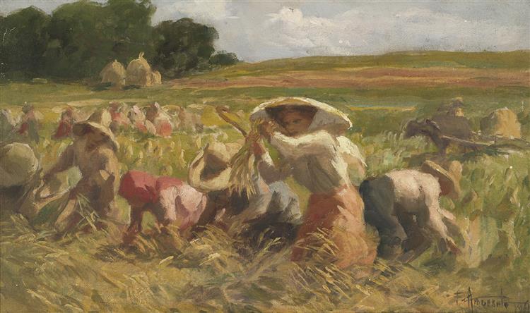 Harvesting Rice, 1961 - Fernando Amorsolo