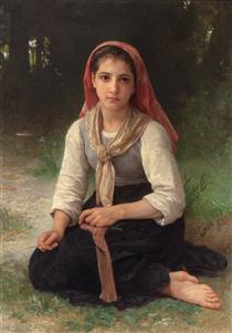 Shepherdess - William-Adolphe Bouguereau