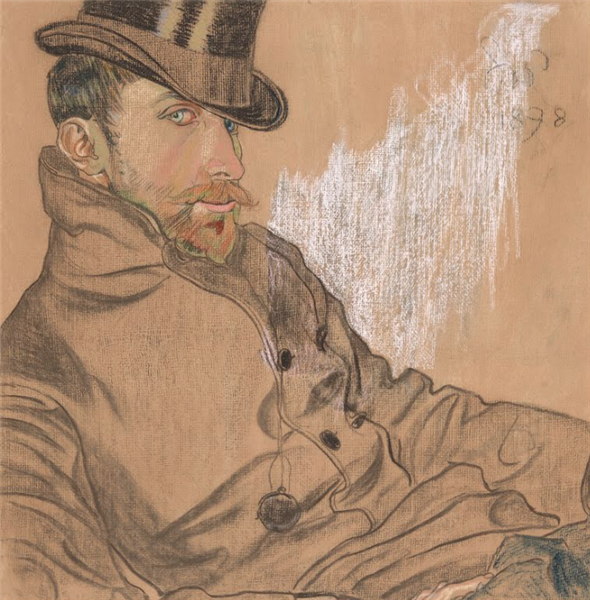 A Portrait of Kazimierz Lewandowski, 1898 - Stanisław Wyspiański