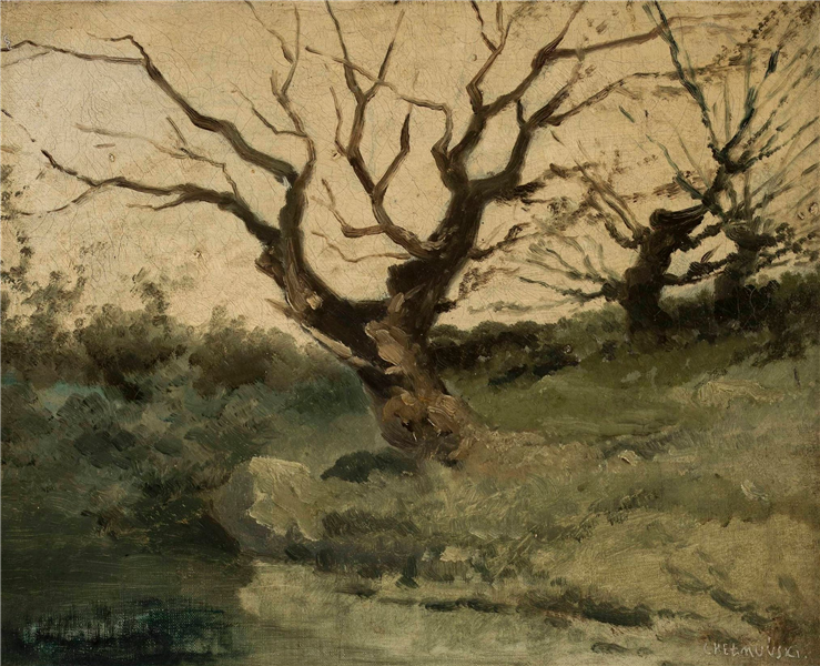 Autumn Landscape - Józef Chełmoński