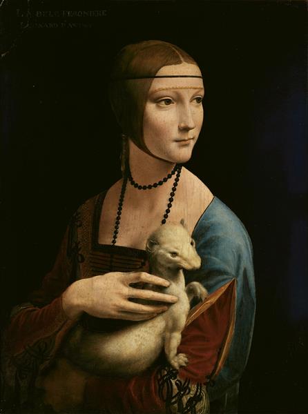 The Lady with an Ermine (Cecilia Gallerani), 1489 - 1490 - Leonardo da Vinci