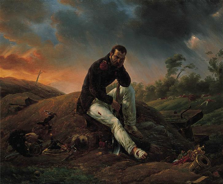 The soldier on the field of battle or, the last grenadier of Waterloo, 1818 - Орас Верне