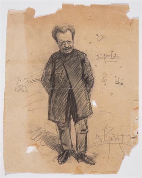 Caricature of Carlo Coronini, 1891 - 1892 - Isidoro Grünhut