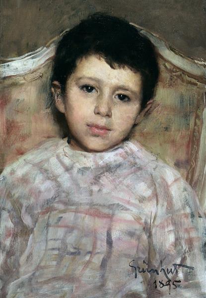 Portrait of a child, 1895 - Isidoro Grünhut