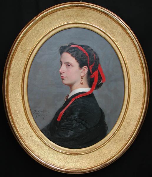 Portrait of Lilia Monti born Countess Magnoni, 1864 - 1865 - Джованні Болдіні