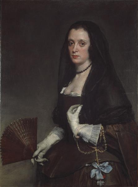 拿扇子的女人, c.1640 - 委拉斯奎茲