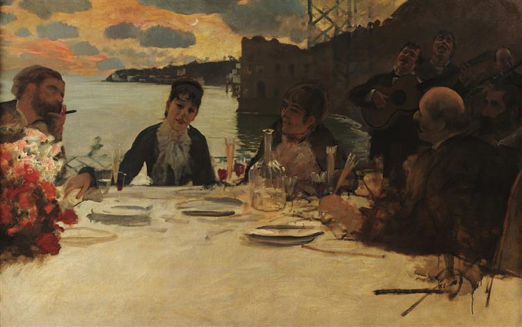Lunch at Posillipo, 1879 - Giuseppe De Nittis
