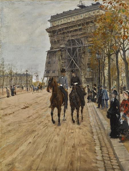 The Arc de Triomphe, Paris, 1875 - Giuseppe De Nittis
