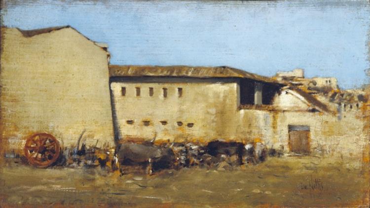 The farm, 1864 - Giuseppe De Nittis