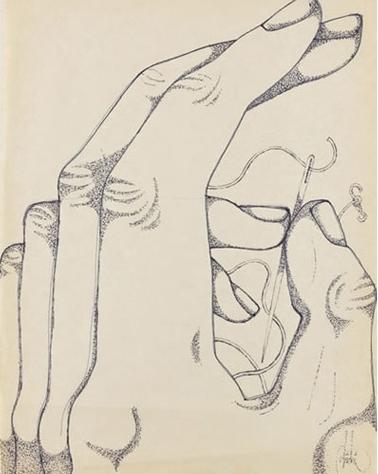 Hand and the Eye of Needle, 1980 - Абидин Дино