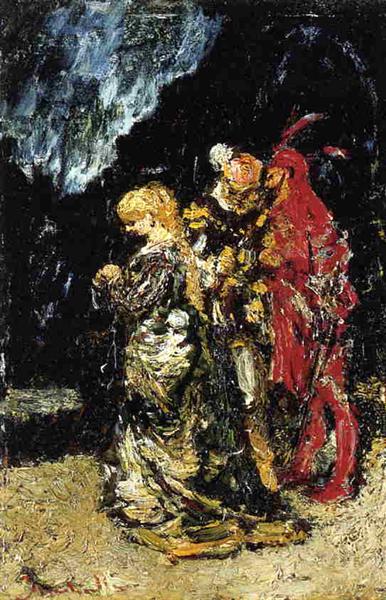 Margaree, Faust and Mephisto - Adolphe Monticelli
