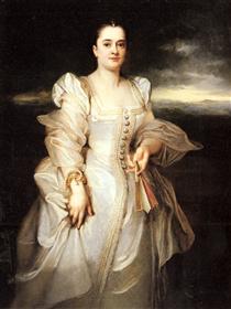 Portrait of a Woman - Adolphe Joseph Thomas Monticelli