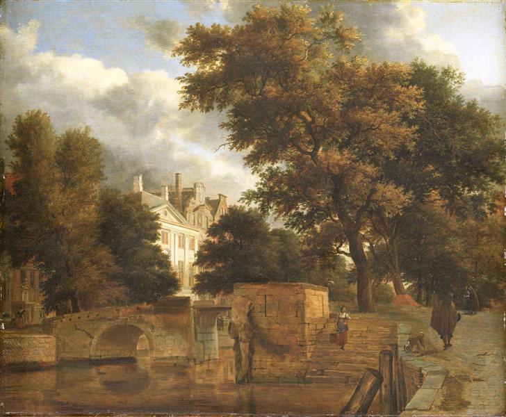 The stone bridge, 1660 - 1672 - Адриан ван де Вельде