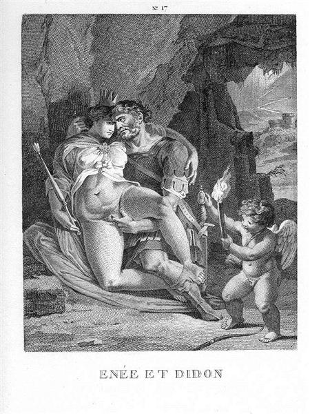 Aeneas and Dido - Агостино Карраччи
