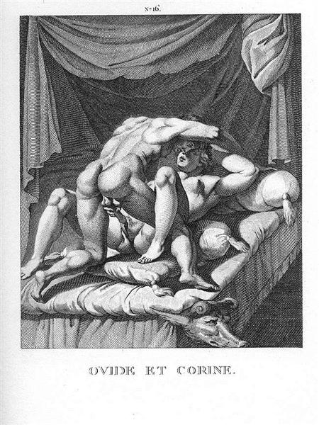 Ovid and Corine - Agostino Carracci
