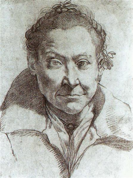 Portrait of a woman, 1597 - 1599 - Агостино Карраччи