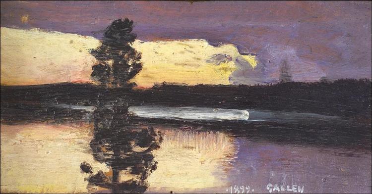 Sunset, 1899 - Аксели Галлен-Каллела