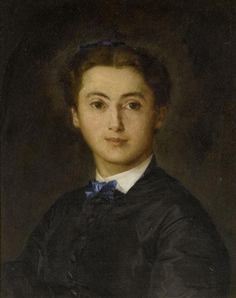 Portrait of Therese von Wyttenbach-von Fischer, 1869 - Albert Anker
