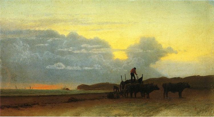 Coastal View, Newport, 1861 - Альберт Бірштадт